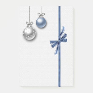 Shiny Elegant Christmas Balls Post-it Notes