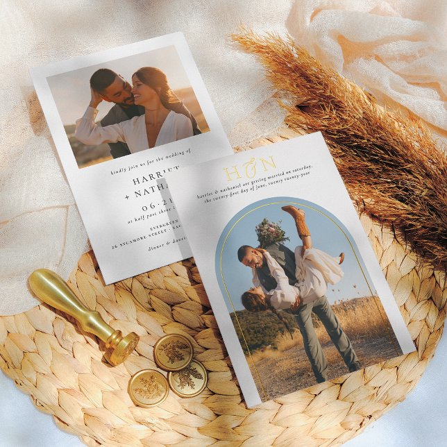 Shiny Elegant Modern Minimalist 2 Photo Wedding (Creator Uploaded)