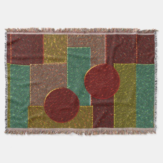 Shiny Emalie pattern Throw Blanket (Front)