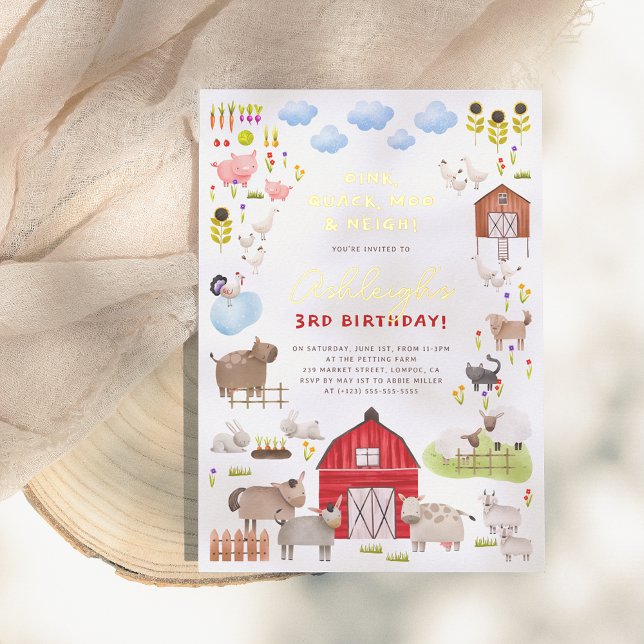 Shiny Farm Animals Barnyard Birthday Party (Creator Uploaded)