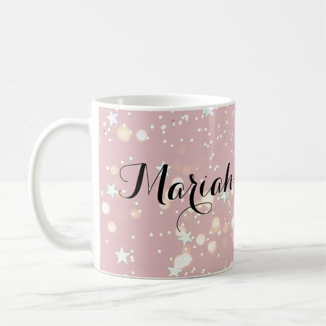 Shiny Feminine Chic Style Coffee Mug (Left)