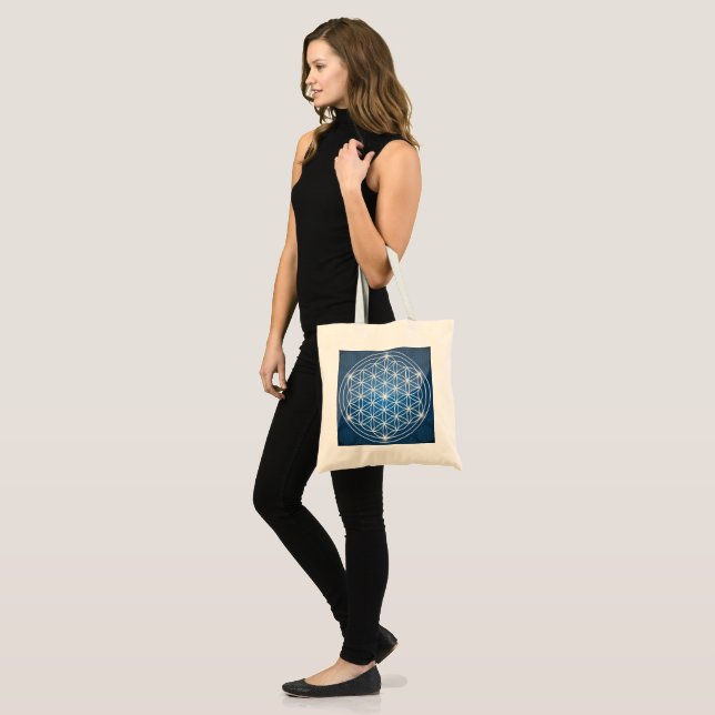 Shiny Flower of Life Tote Bag (Front (Model))