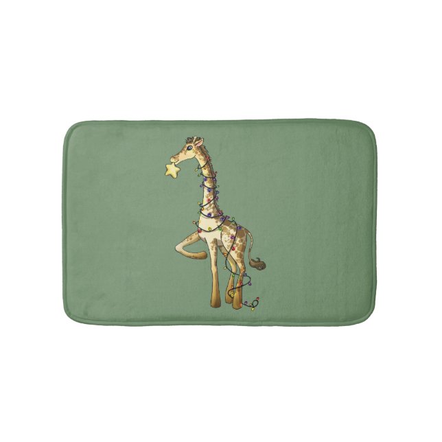 Shiny Giraffe Bath Mat (Front)