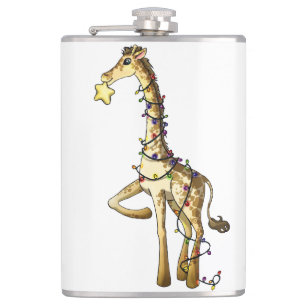 Shiny Giraffe Hip Flask