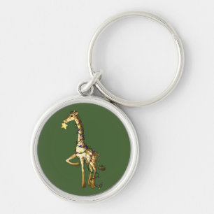 Shiny Giraffe Key Ring