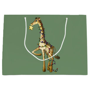 Shiny Giraffe Large Gift Bag