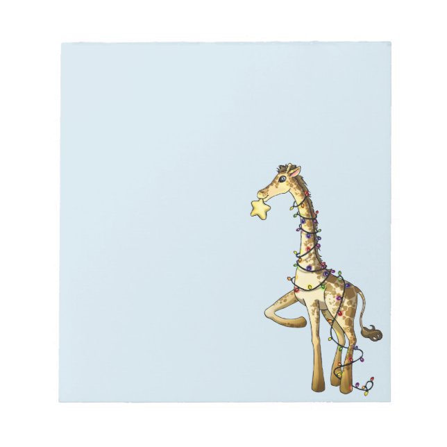 Shiny Giraffe Notepad (Front)