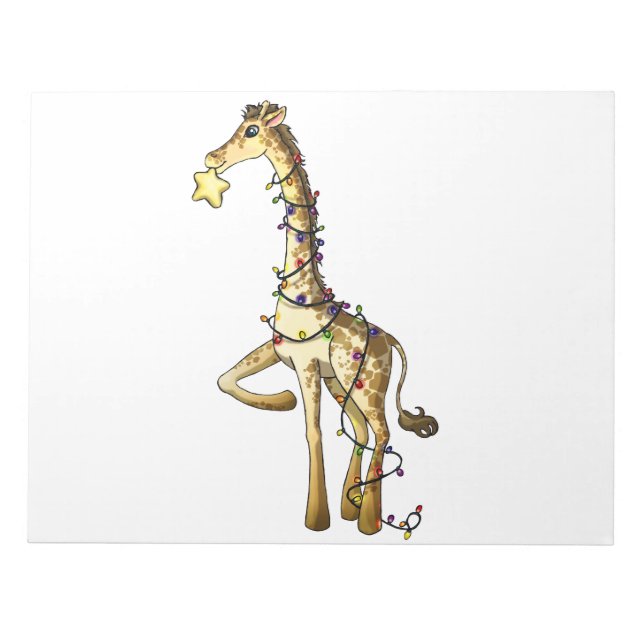 Shiny Giraffe Notepad (Front)