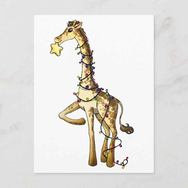 Shiny Giraffe Postcard (Front)