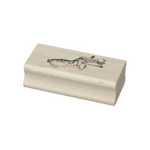 Shiny Giraffe Rubber Stamp