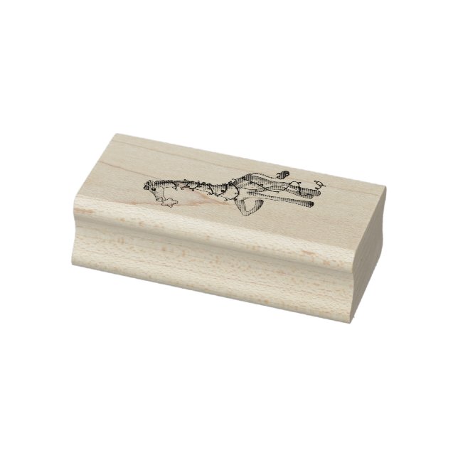 Shiny Giraffe Rubber Stamp (Stamp)