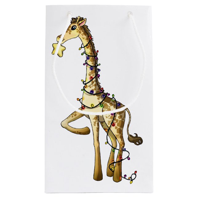 Shiny Giraffe Small Gift Bag (Back)