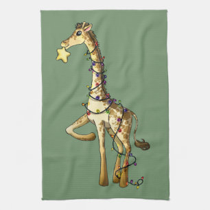 Shiny Giraffe Tea Towel