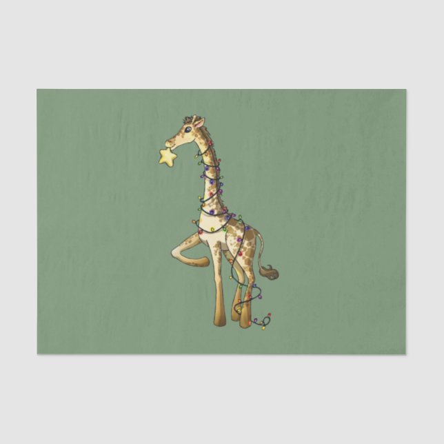 Shiny Giraffe Tissue Paper (Front)