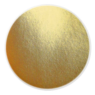 Shiny Gold Art Ceramic Knob