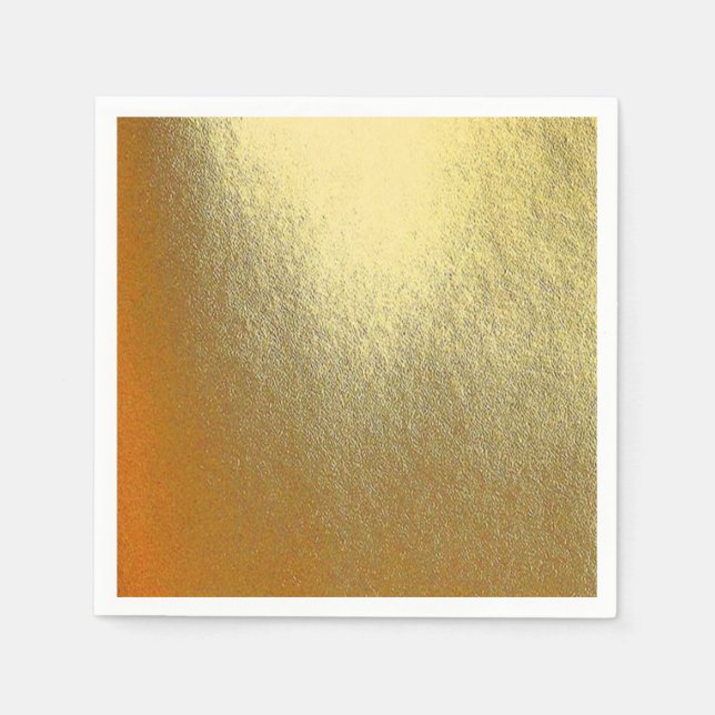 Shiny Gold Art Napkin (Front)