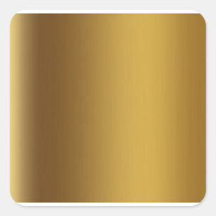 Shiny gold background square sticker