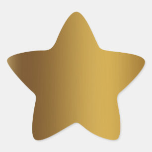 Shiny gold star sticker