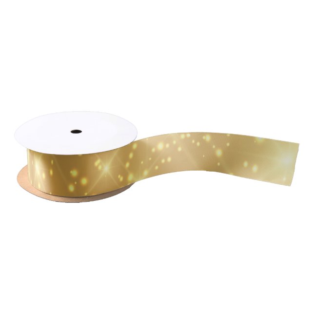Shiny Golden Satin Ribbon (Spool)