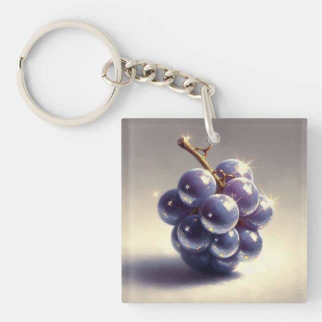 Shiny Grapes Key Ring (Front)