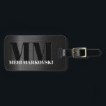 Shiny Grey Carbon Fibre Texture Luggage Tag 5<br><div class="desc">Elegant slick,  shiny metallic,  looking carbon fibre texture. Design is available on other products. Shine is a digital illusion and not real metal</div>