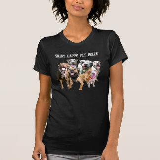 Shiny Happy Pit Bulls Dark T-Shirt