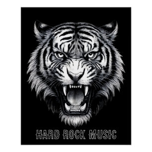Shiny Hard Rock Music Poster