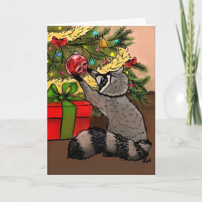 Shiny Holiday Racoon (Front)