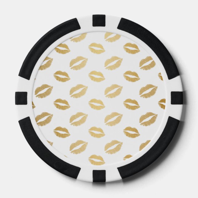 Shiny Kisses Poker Chips (Front)