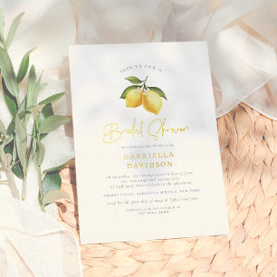 Shiny Lemon & Mediterranean Tiles Bridal Shower