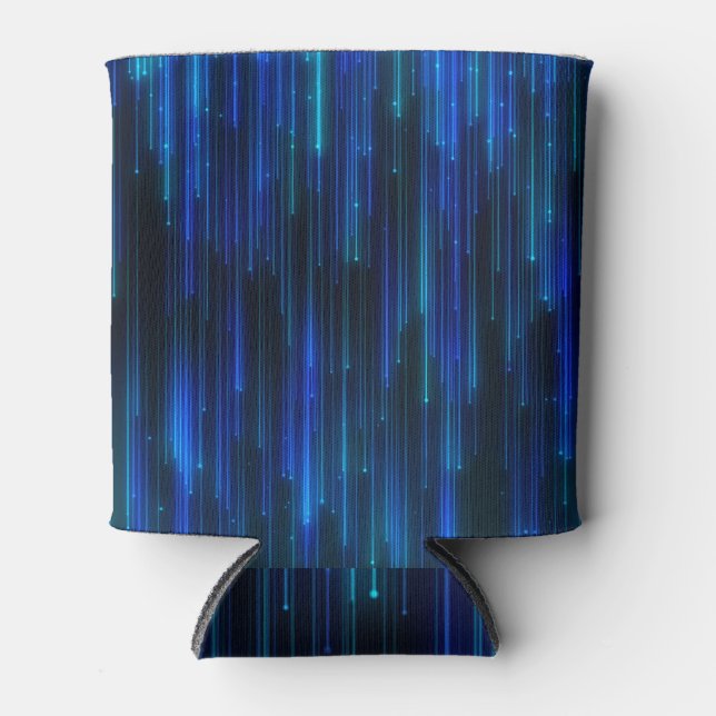 Shiny light particles, twinkling vintage confetti. can cooler (Front)