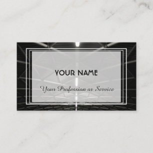 Shiny lights abstract black and white design business card