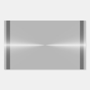 Shiny Like Steel Metal Background Template Rectangular Sticker