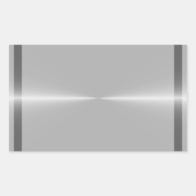 Shiny Like Steel Metal Background Template Rectangular Sticker (Front)