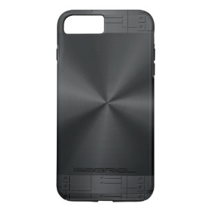Shiny Metallic Black Geometric Accents iPhone 8 Plus/7 Plus Case