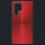 Shiny Metallic Red Texture Stainless Steel Look Samsung Galaxy Case<br><div class="desc">Image of a shiny metallic red texture,  stainless steel look. Minimalistic,  and simple design with a customisable monogram.</div>