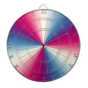Shiny metallic texture dartboard