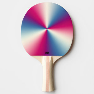 Shiny metallic texture ping pong paddle