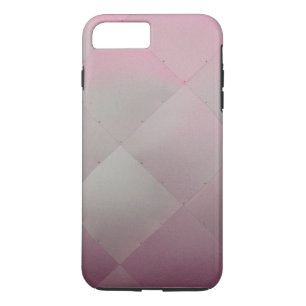 Shiny Modern Chequered Metal Pink iPhone 8 Plus/7 Plus Case