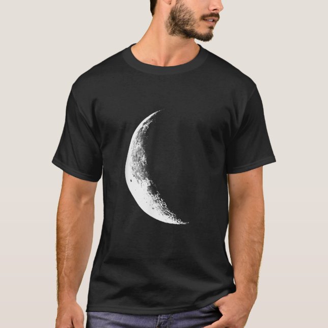 Shiny Moon  Half Moon   T-Shirt (Front)