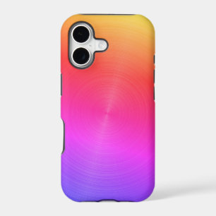 Shiny Neon Rainbow Metallic Design