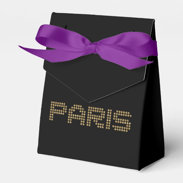 shiny Paris favour box (Front Side)