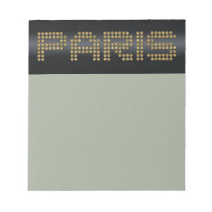 shiny Paris paper products Notepad