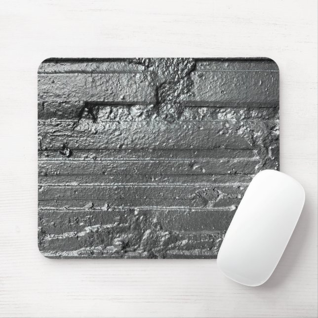 Shiny Pewter Painted Wall Mouse Pad (With Mouse)