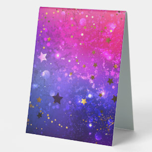Shiny Pink Blue Background