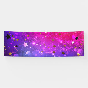 Shiny Pink Blue Background Banner