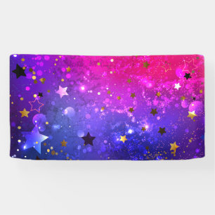 Shiny Pink Blue Background Banner