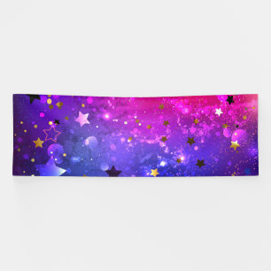 Shiny Pink Blue Background Banner