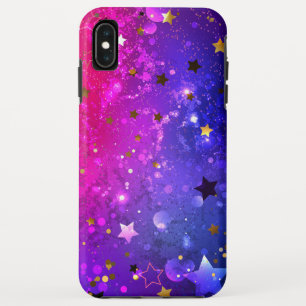 Shiny Pink Blue Background iPhone XS Max Case