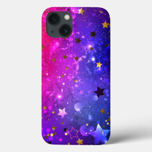 Shiny Pink Blue Background iPhone 13 Case